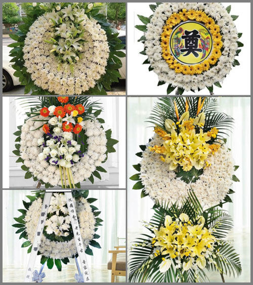 浙江省温州龙湾区永中街道花圈速递